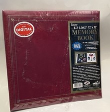 Pioneer E-Z Load 12x12 Memory Book Burgundy Style MB-10B NEW
