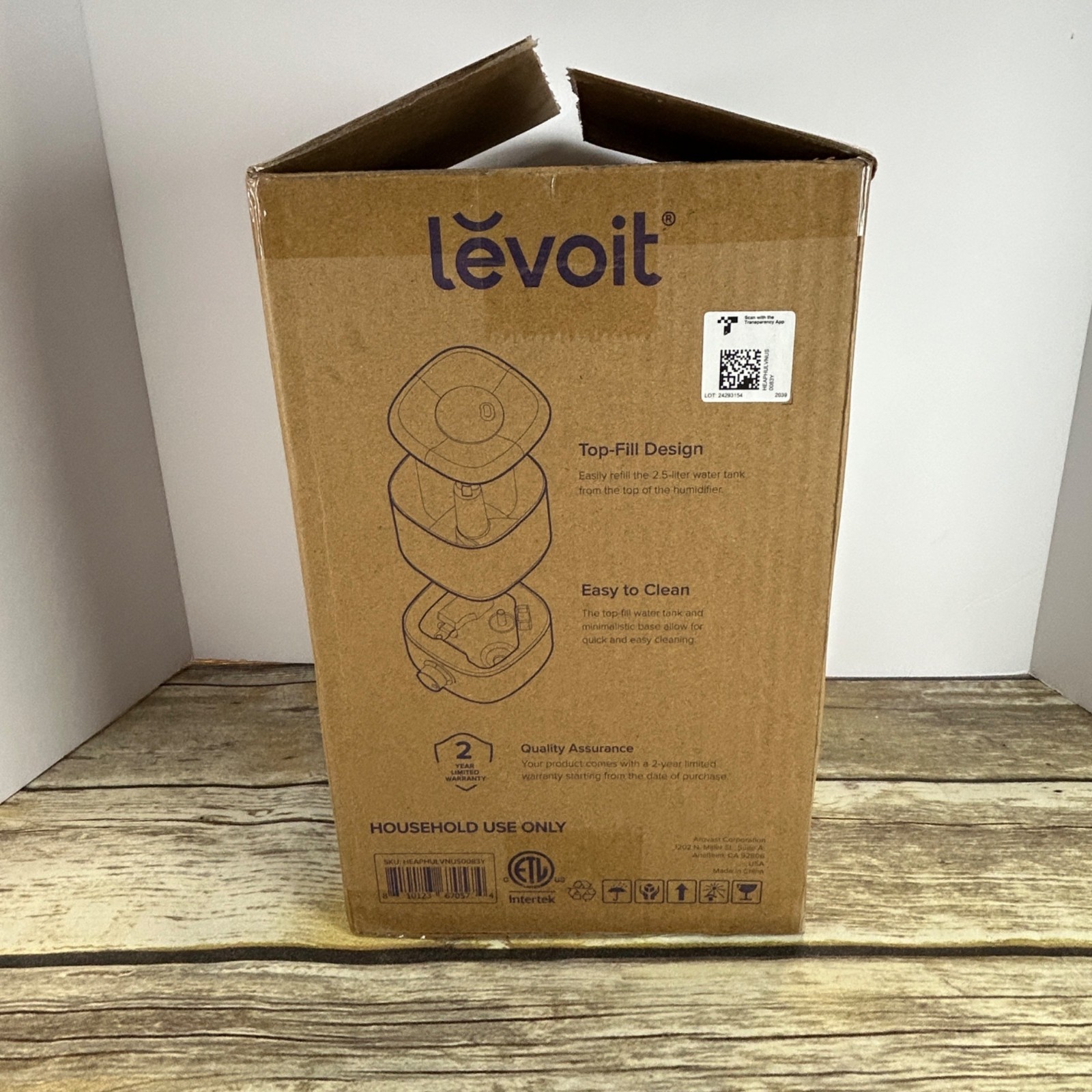 Levoit Classic 160 Ultrasonic Cool Mist Humidifier With Adjustable Knob Control