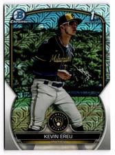 2023 1st Bowman Chrome - Kevin Ereu #BCP-229 Mojo Refractor Brewers 
