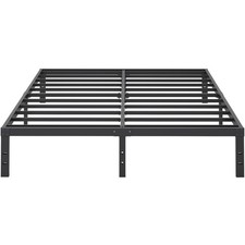 10 Inch King Size Bed Frame, Platform Metal Bed Frame King Heavy Duty Steel S...