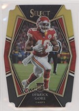 2021 Panini Select Premier Level Black & Gold Prizm Die-Cut Derrick Gore 0i76