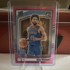 2024-25 Panini Donruss Optic Rated Rookie Pink hyper Ajay Mitchell OKC Thunder