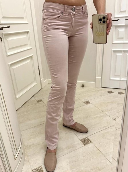 Women Blumarine Trousers Pink Cotton 34 / XS / 42