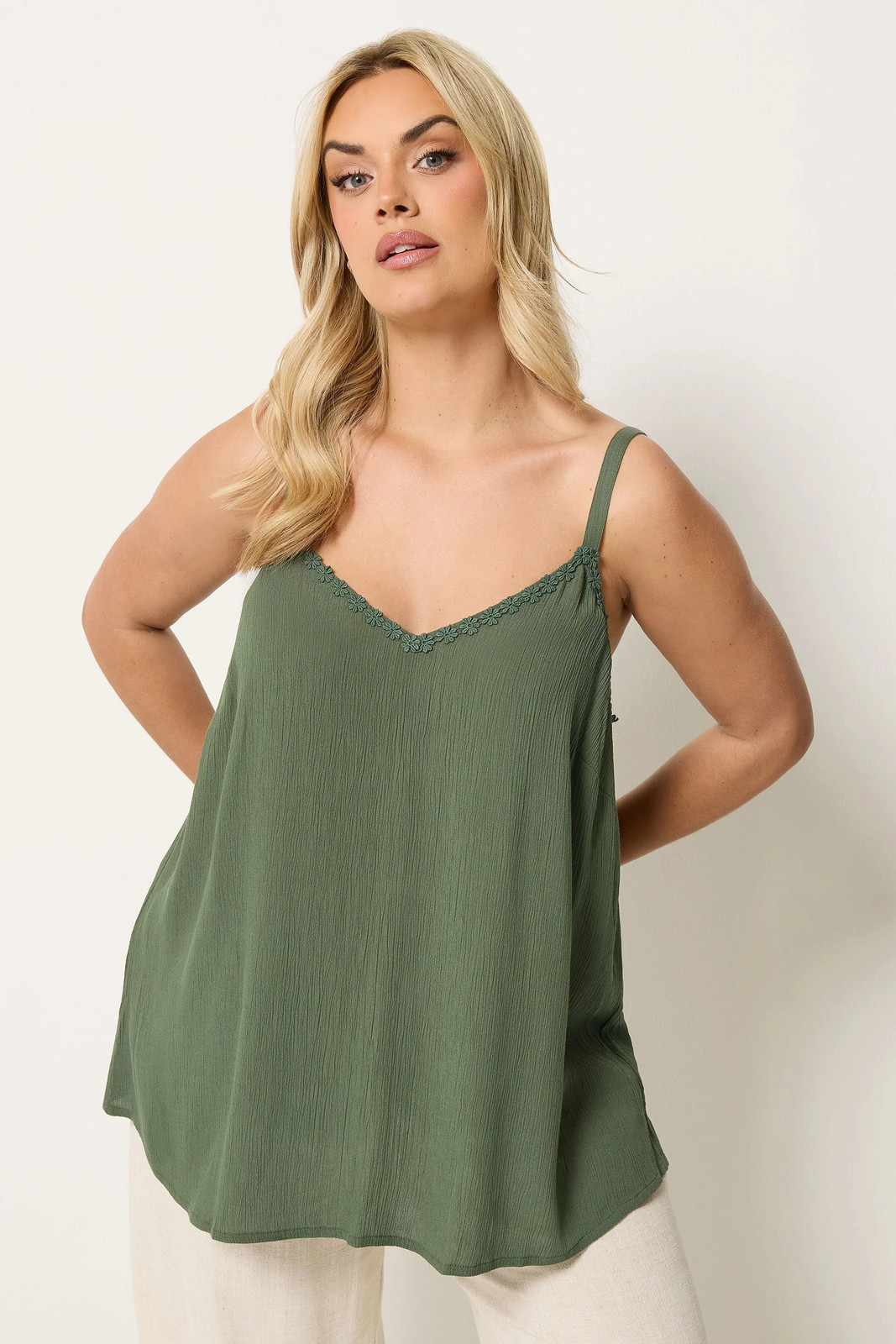 Yours Curve Plus Size Womens Vest Top