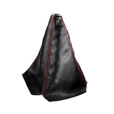 Car Shift Knob Dust Cover, Auto Gear Shift Knob Boot, Dust-Proof Leather, Red