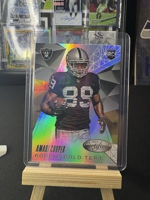 2015 Certified Rookie Gold Team #6 Amari Cooper RC Rookie Raiders Browns