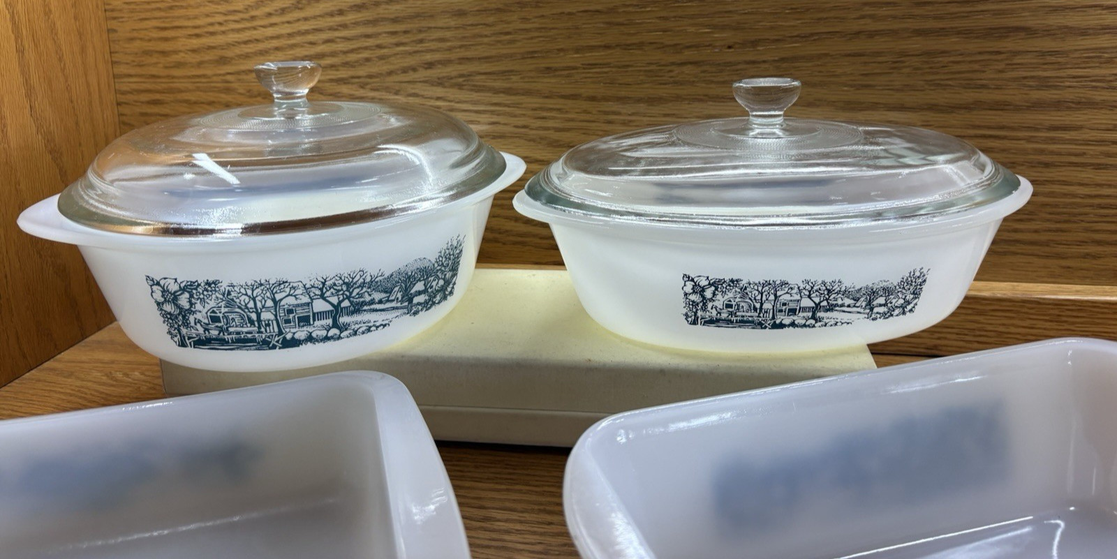 Vintage Glasbake  Casserole Baking Dishes. Lot of 6 Pieces. *READ*