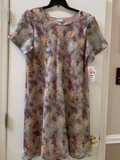 K C Spencer Woman Size 20 Full Lined Floral Dress Olive