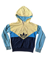 Vintage Adidas Colorado Hoodie Blue Sweatshirt Jacket New York 80s Sz 2XS/ KID