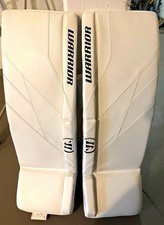 Warrior R/G7 Pro Torwart-Beinschoner Eishockey 34+1.5 Wei&szlig;/Grau 2er