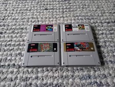 Super Nintendo SNES Cartridge Bundle PAL x 4 Streetfighter II, Sim City, FIFA