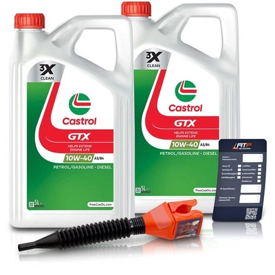 CASTROL 10 L LITER GTX 10W-40 A/B MOTOR-ÖL MOTOREN-ÖL - Bild 1 von 4