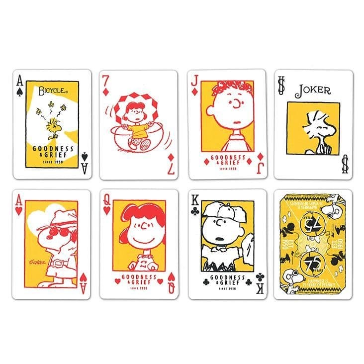 PEANUTS SNOOPY Playing Cards BICYCLE Collaboration 75th