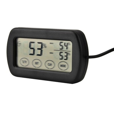 Digital Thermometer Hygrometer with Probe for Egg Incubator Reptile Tank, Ind...