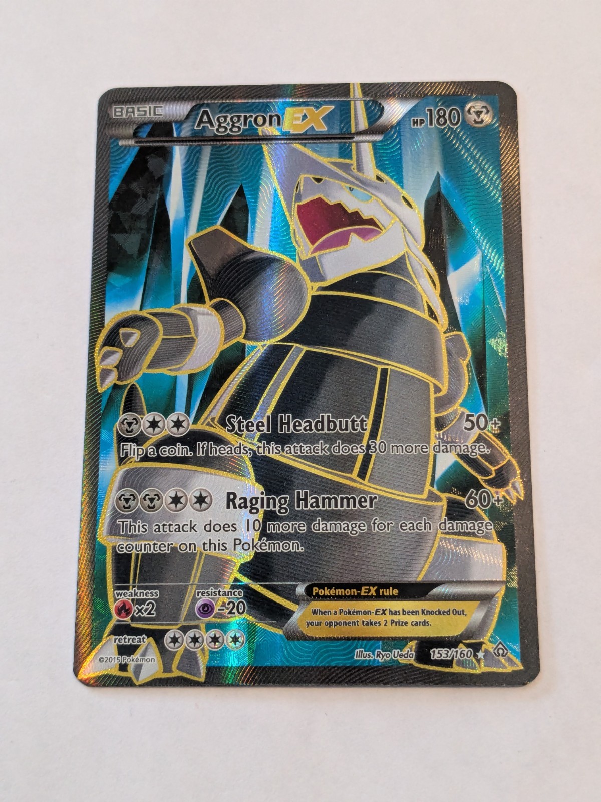 ** Aggron EX 153/160 XY Primal Clash VLP/NM See Pics Pokemon TCG English