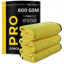 The Pro Stuff® Car Detailing Microfiber Towels - 600 GSM Thick Plush Auto T