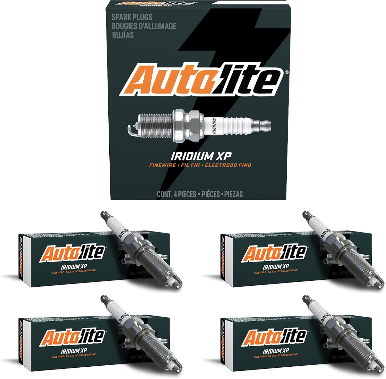 Autolite Iridium XP Automotive Replacement Spark Plugs, XP5683 4 Pack 