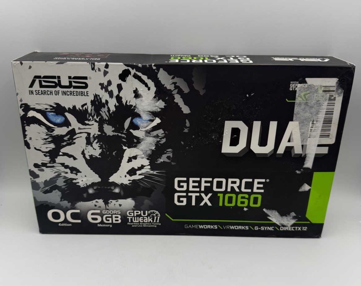 ASUS GeForce GTX 1060 6GB GDDR5 Graphics Card (DUAL-GTX1060-O6G