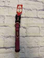 Kong Comfort Cushion Padded Adjustable Pink Dog Collar Size Large 18”-26” Neck