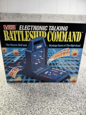 Vintage 1990 VTech Electronic Talking Battleship Command Board Game W/ Manuals