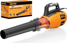 13AMP Corded Electric Leaf Blower, 800CFM 140MPH Powerful Plug-In Blower, Lightw