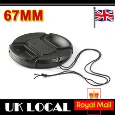 67MM Pinch Clip Fixing Lens Cap Plastic snap-on lens cap for NIKON Camera UK