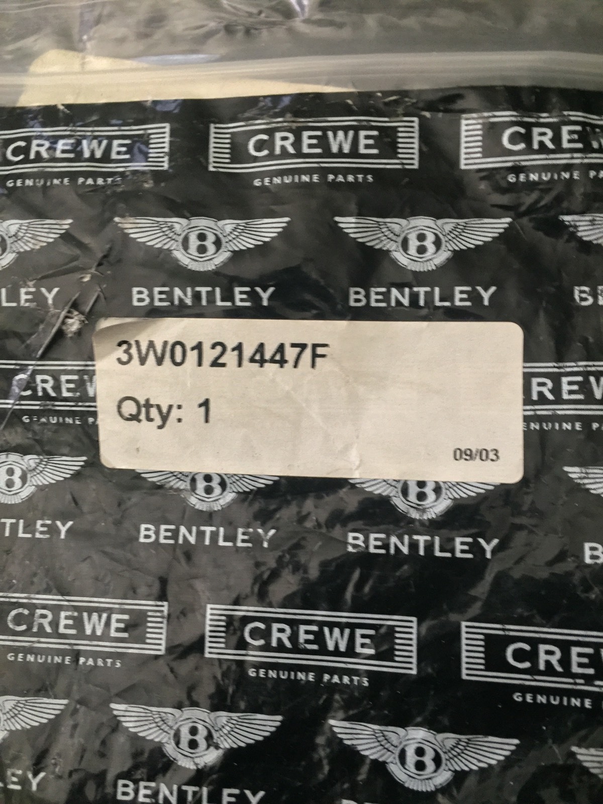 Bentley Continental GT Flying Spur Hose Radiator Vent Line 04-12 3W0121447F OEM