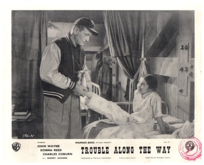 Trouble Along the Way Original Lobby Card John Wayne Sherry Jackson 1953