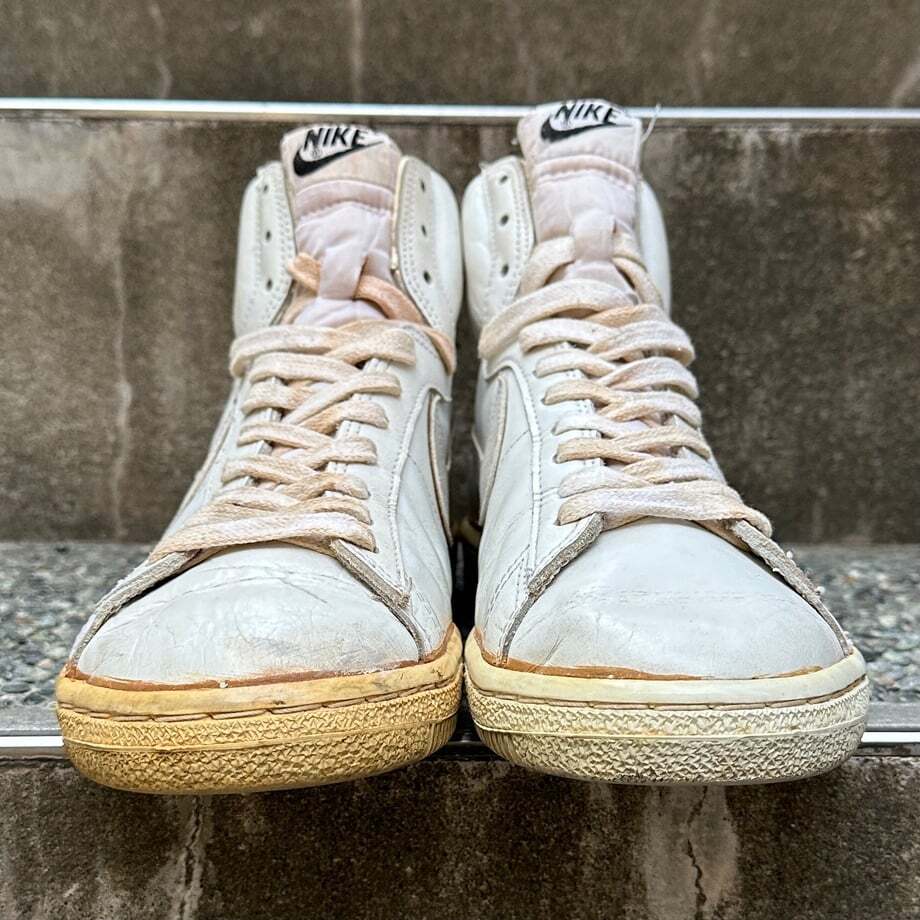 Vintage 1985 Nike Penetrator White Grey Swoosh 850608 KC5 without