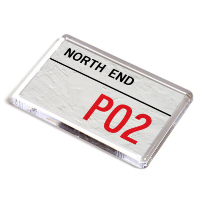 FRIDGE MAGNET - North End PO2 - UK Postcode