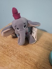 Vintage Disney Store Dumbo 8” Mini Bean Bag Plush Stuffed Elephant