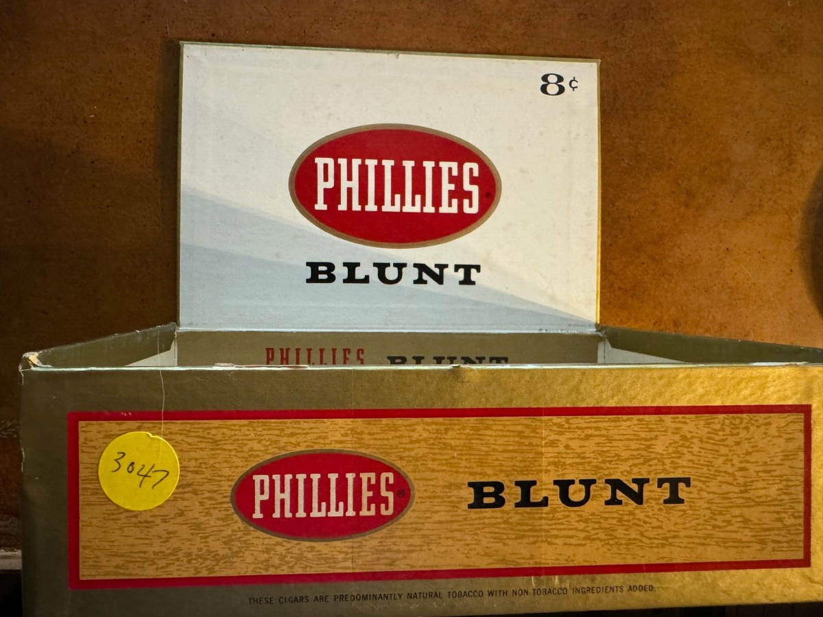 PHILLIES BLUNT 特大メタル 看板 vintage PHILLIES BLUNT 特大メタル 看板 vintage VINTAGE ADVERTISING