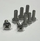 Stainless Steel Mercedes (All Models) Number Plate Screws Bolts Registration x 8