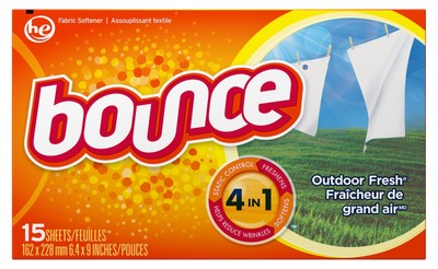Procter & Gamble 95860CT Fabric Softener Sheets, Outdoor Fresh, 15/box, 24