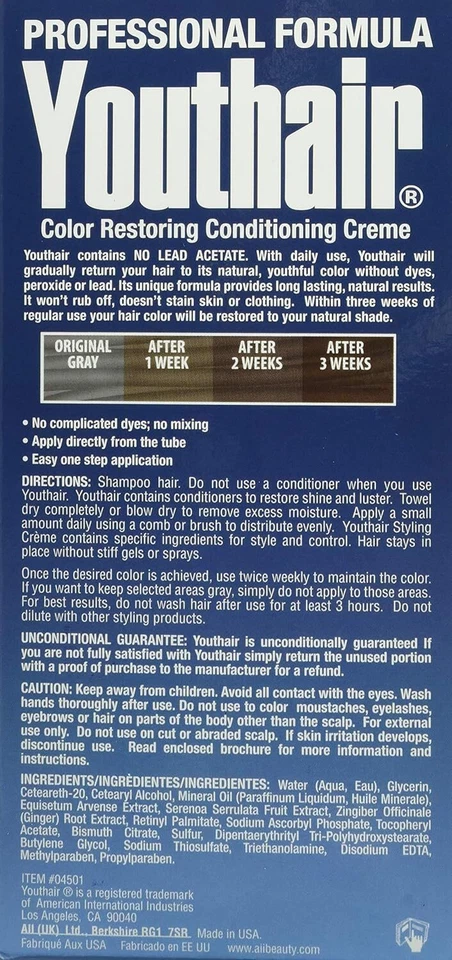 Paquete de 3 agentes colorantes para el cabello de 3,75 OZ sin tinte sin manchas de plomo Foto 3 de 4