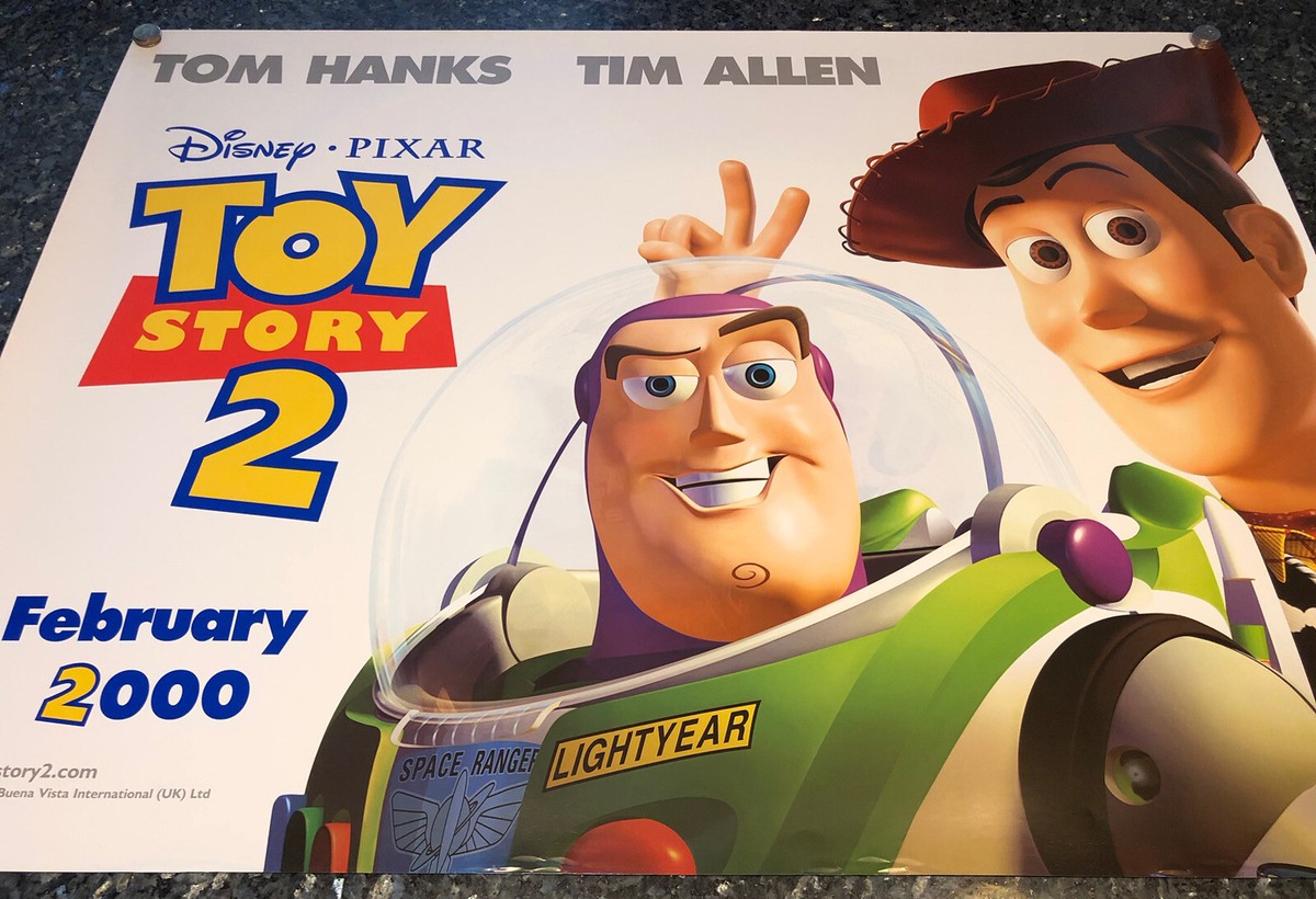 TOY STORY 2 1999 ORIGINAL VF UK quad MOVIE POSTER TOM HANKS TIM