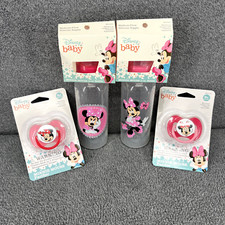 Disney Baby Bottle Pacifiers Minnie Mouse Lot