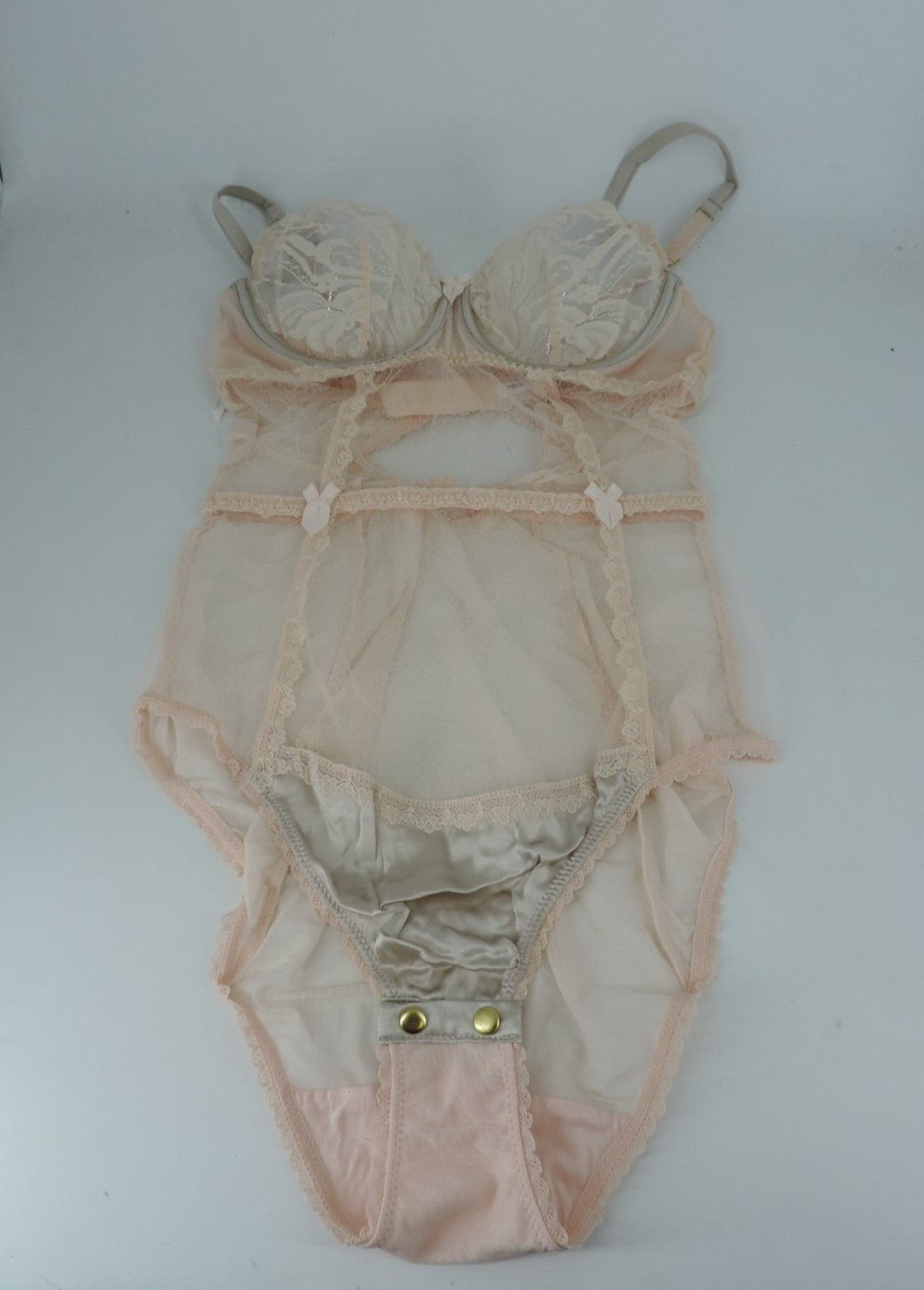 Body de malla con aros Mimi Holliday nude XS LN039 CC 21