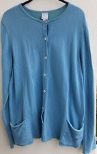 NEU! Deerberg. Strickjacke, Sommerstrickjacke, Baumwolle, türkis, Gr. M