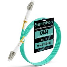 -OM4 LC to LC Fiber Patch Cable 2M/7FT 10GB/40GB/100GB Multimode Fiber Duplex...
