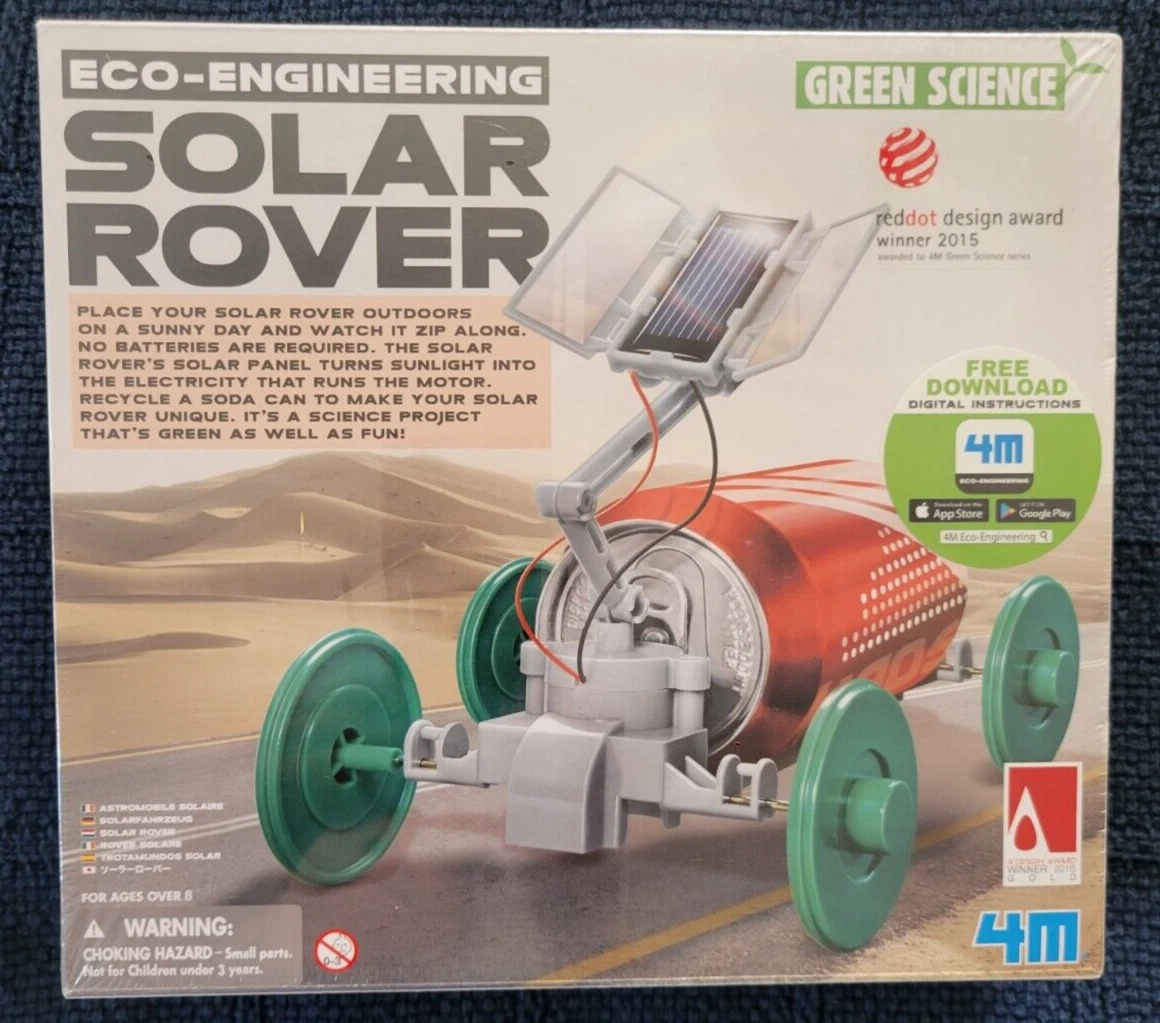 Green Science Solar Rover Kit DIY Solar Power Eco Engineering