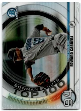 2020 BOWMAN SCOUTS TOP 100 EDWARD CABRERA MIAMI MARLINS #BTP-94