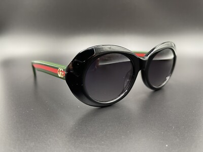 New GUCCI GG0787 C1 Black Green Red Frames 55-19 Authentic