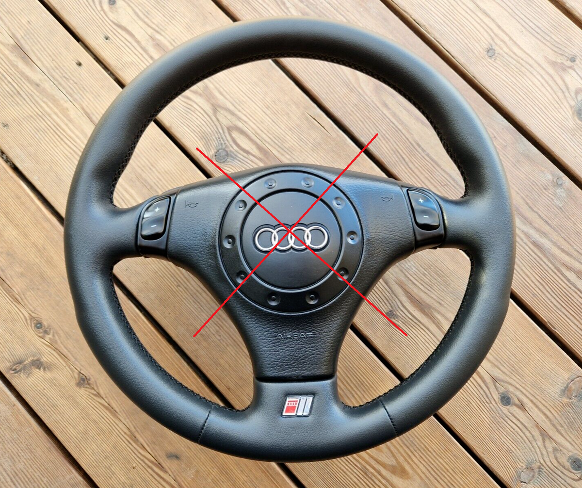 Volant Tuning Cuir DSG S-LINE Pour Audi A4 A6 A8 A5 - Remis à Neuf, Livraison Rapide Sous 5 Jours !