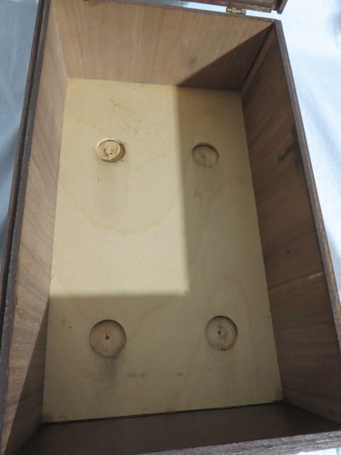Vintage Wooden Box Hinged w/ Handle - Bild 7 von 10