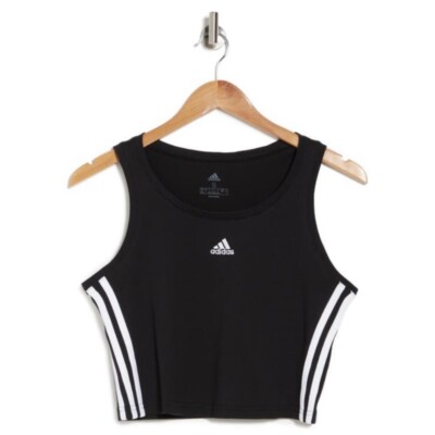 Adidas ClassicLogoEssential Cropped Tank Top Black