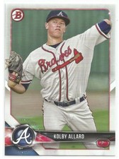 Kolby Allard Atlanta Braves 2018 Bowman Baseball Prospects Card