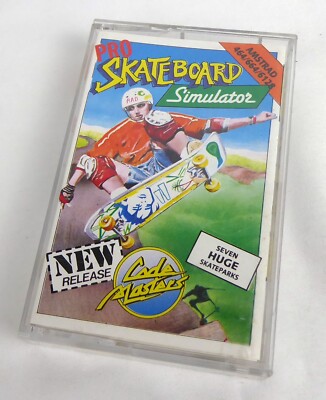 Schneider CPC 464 Amstrad in OVP -- PRO SKATEBOARD SIMULATOR (Codemasters)- Tape