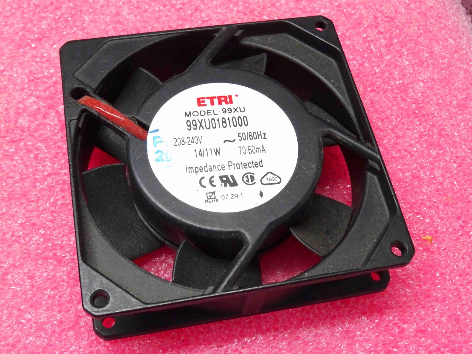 Ventilateur de refroidissement ETRI 3200rpm à haute vitesse axiale