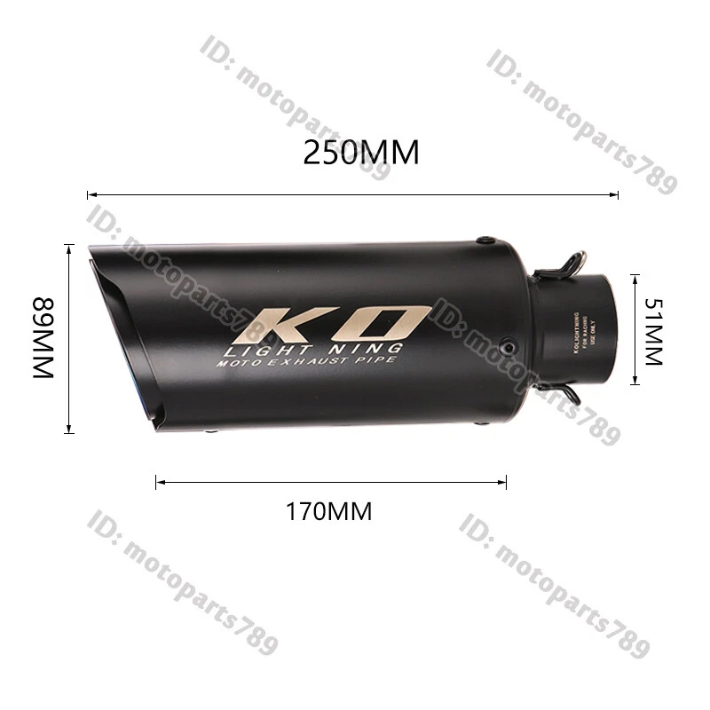 Sistema de escape de cabezal delantero deslizable 51 mm para BMW G310GS G310R Foto 2 de 4